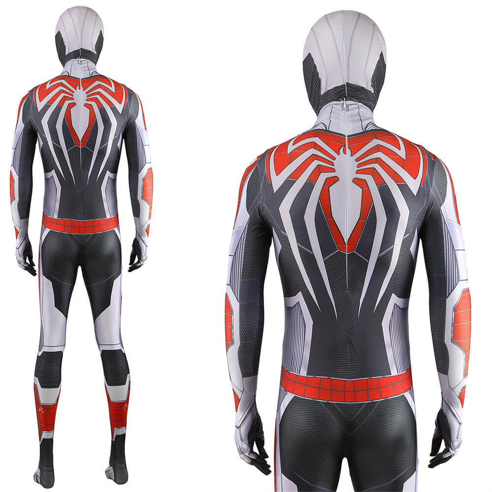 Spider-Man PS5 Remastered Armored Advanced Suit Cosplay Costume Adults Kids