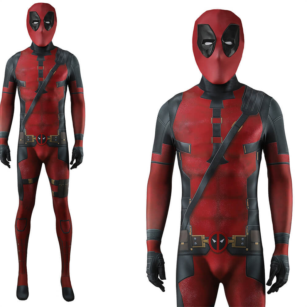 Deadpool 3 Wade Wilson Jumpsuit Cosplay Costume Adults Kids