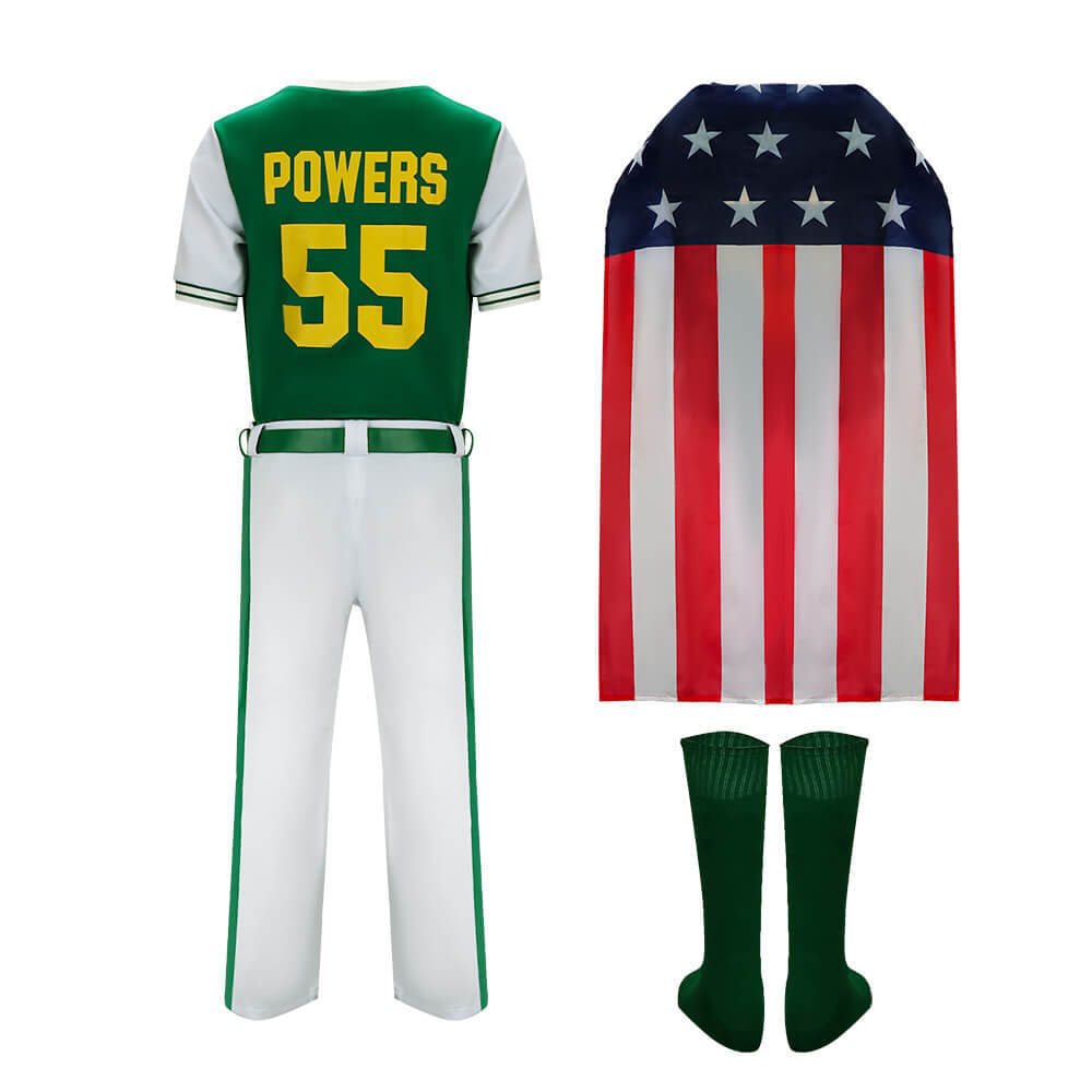Eastbound & Down Kenny Powers Baseball Jersey Cosplay Costume