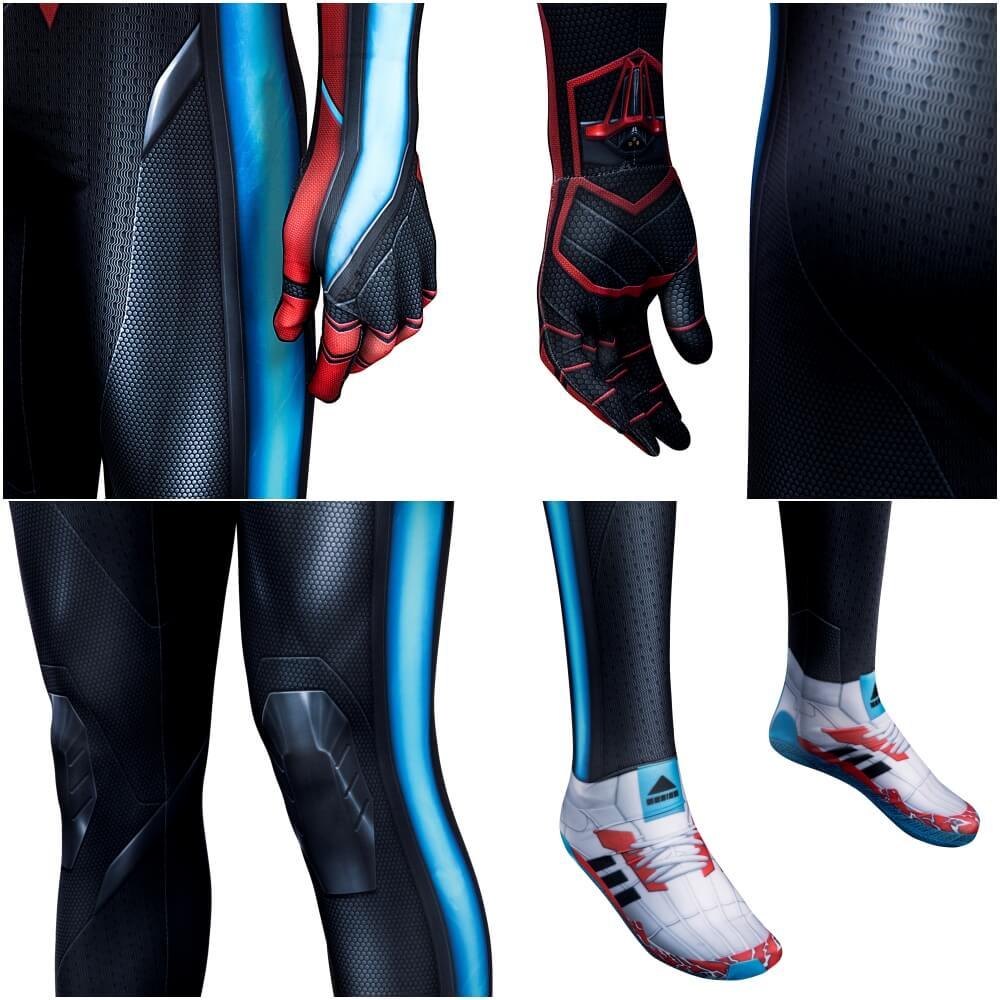 Spider-Man 2 Miles Morales Evolved Suit Cosplay Costume PS5