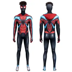 Hallowcos Spider-Man 2 Miles Morales Evolved Suit Cosplay Costume PS5