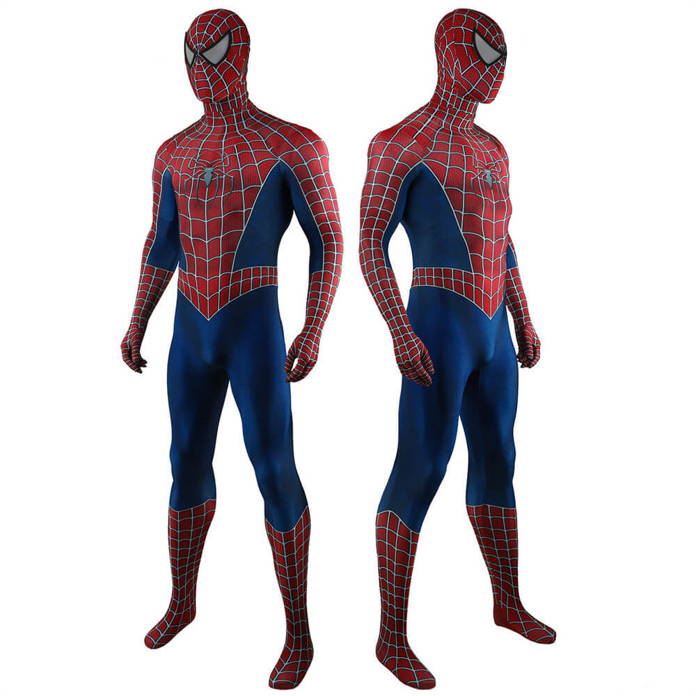 Spider-Man 2 Tobey Maguire Suit Cosplay Costume Adults Kids