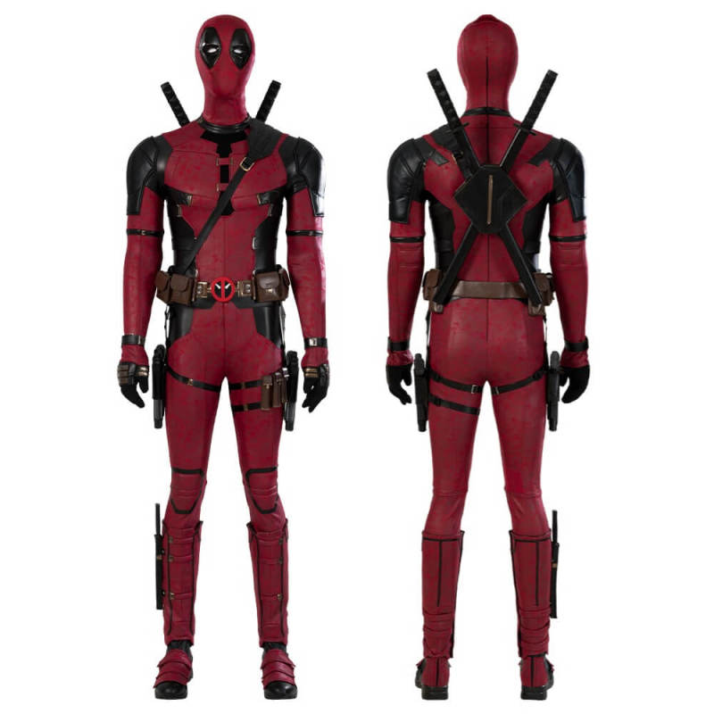 Deadpool 3 Wade Wilson Cosplay Costume Deluxe (Not include any knives & guns)