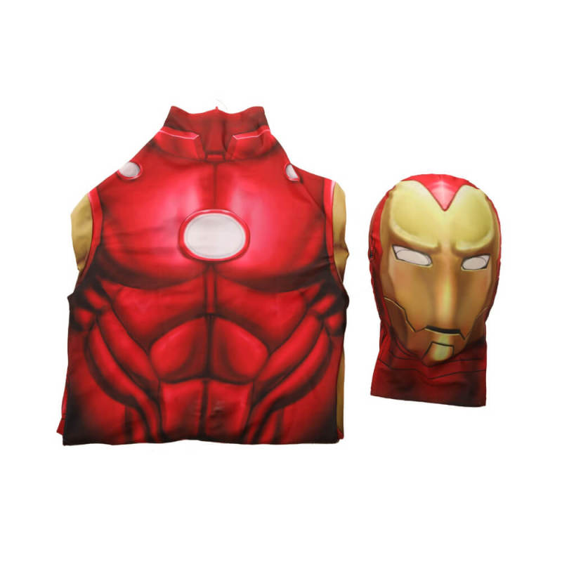 Marvel Iron Man Classic Suit Cosplay Costume Bodysuit Adults Kids