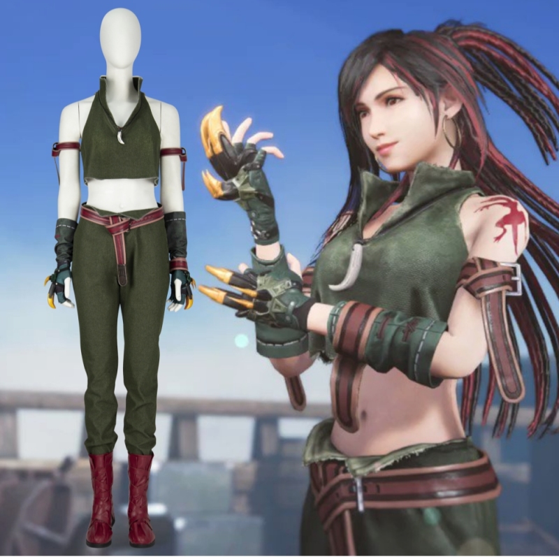 Final Fantasy Ever Crisis FF9 IX Crossover Tifa Lockhart Cosplay Costume