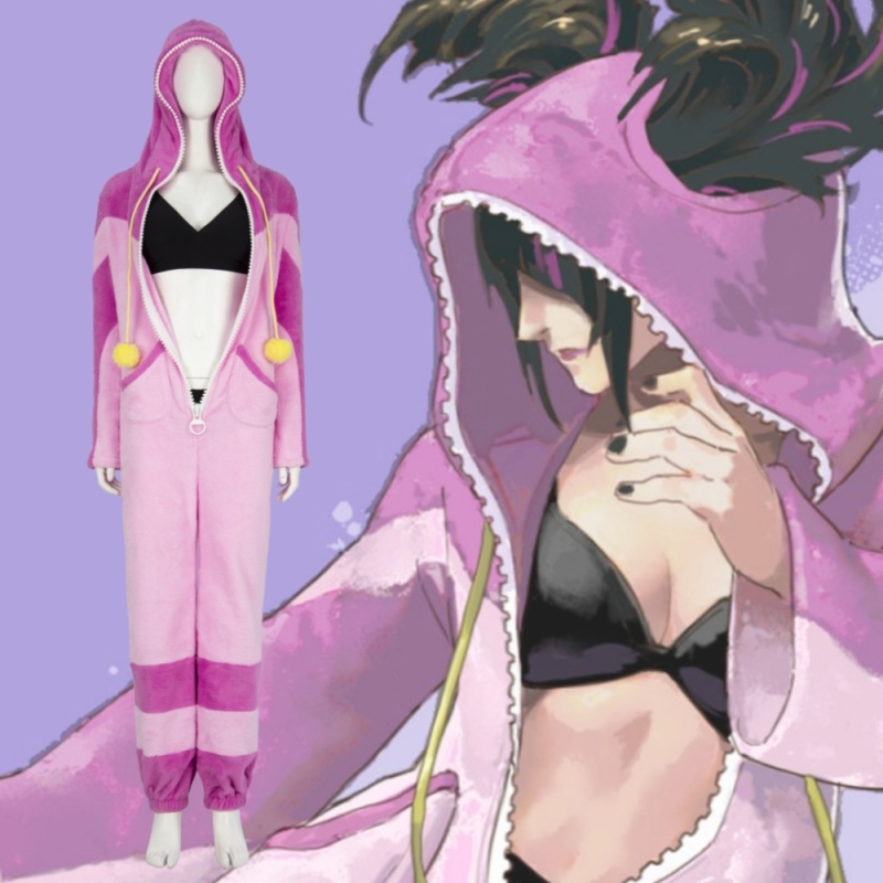 Hallowcos Street Fighter 6 Juri Han Pajamas Suit Cosplay Costume