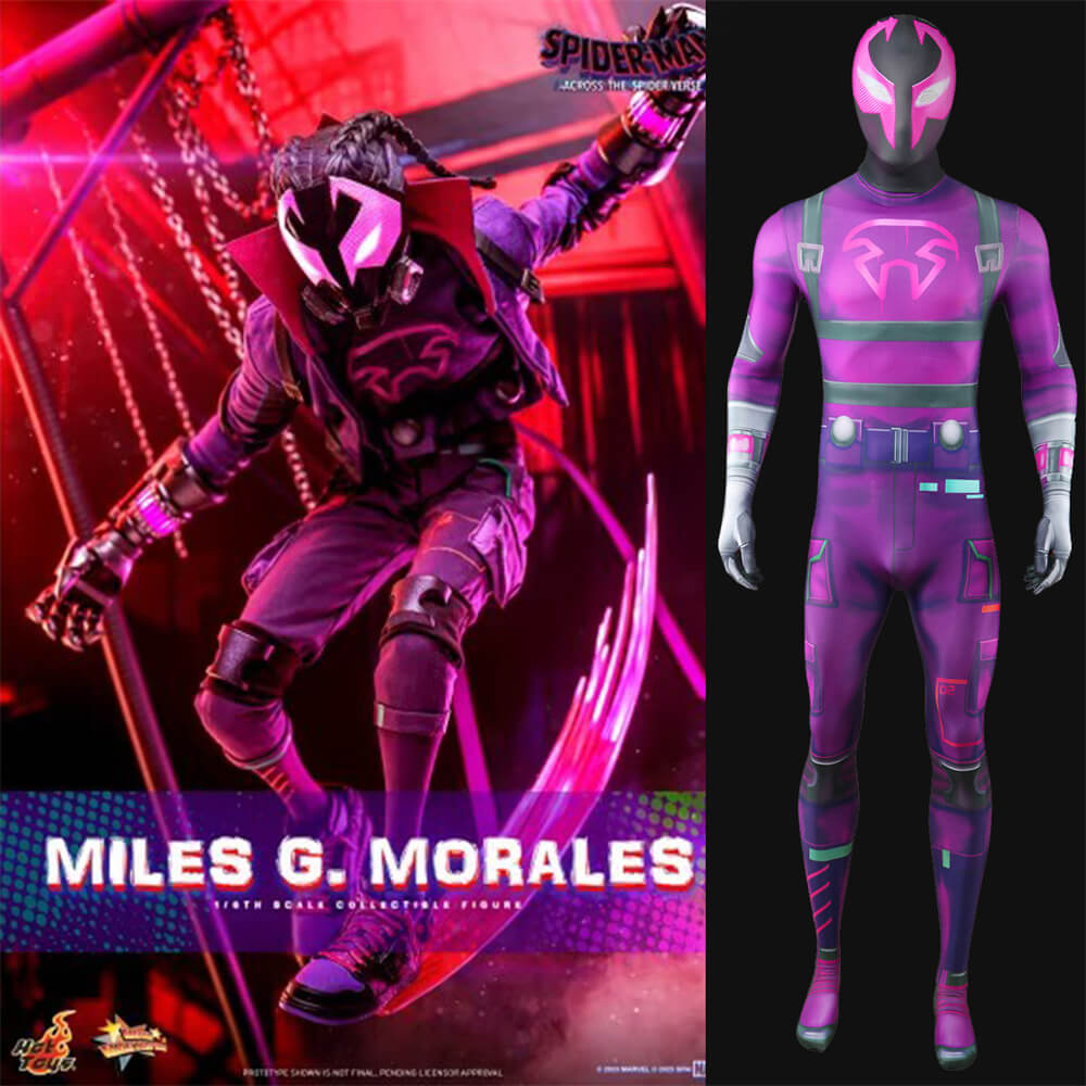 Prowler Miles G Morales Jumpsuit Cosplay Costume Adults Kids