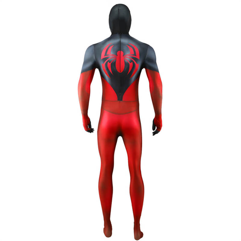 Scarlet Spider Suit Kaine Parker Cosplay Costume Adults Kids