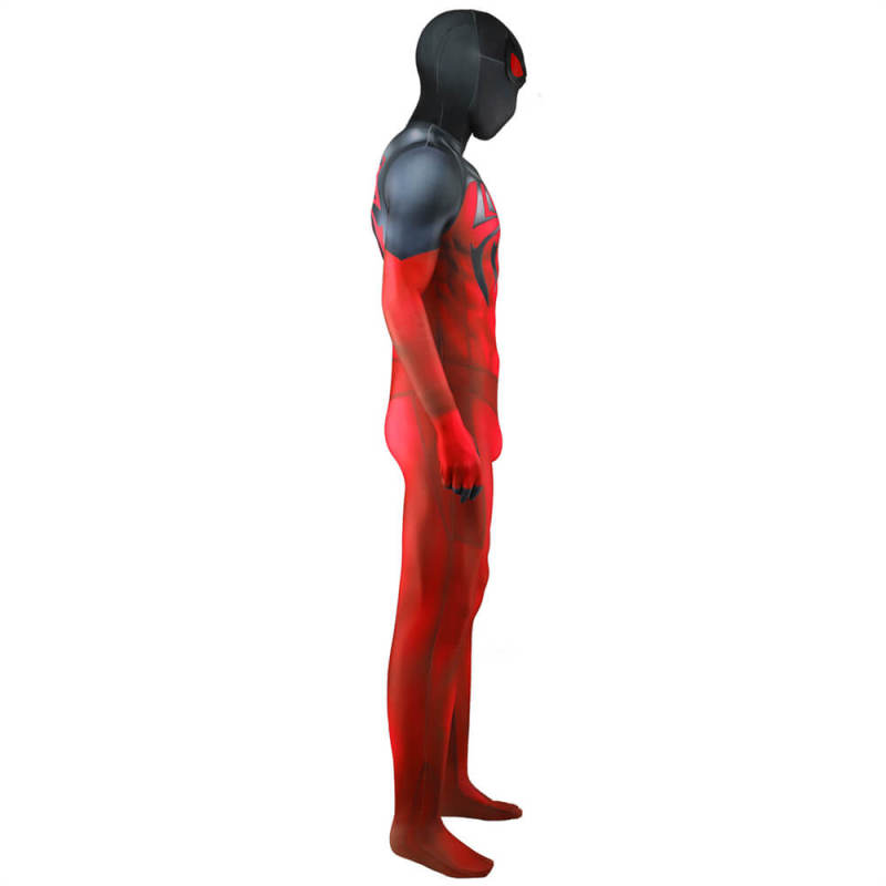 Scarlet Spider Suit Kaine Parker Cosplay Costume Adults Kids