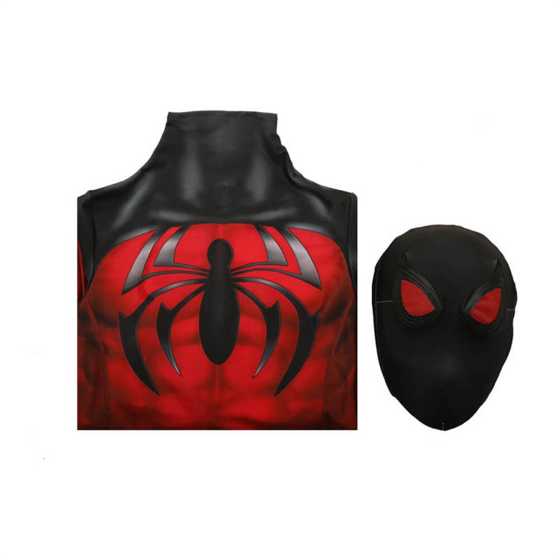 Scarlet Spider Suit Kaine Parker Cosplay Costume Adults Kids