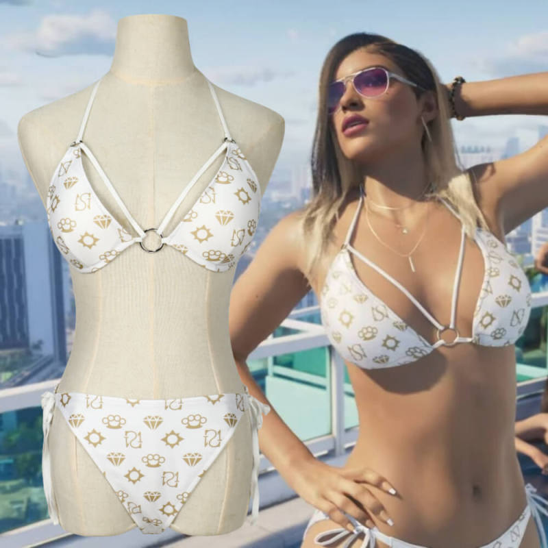 Grand Theft Auto VI Lucia Bikini Swimsuit GTA 6 Cosplay Costume
