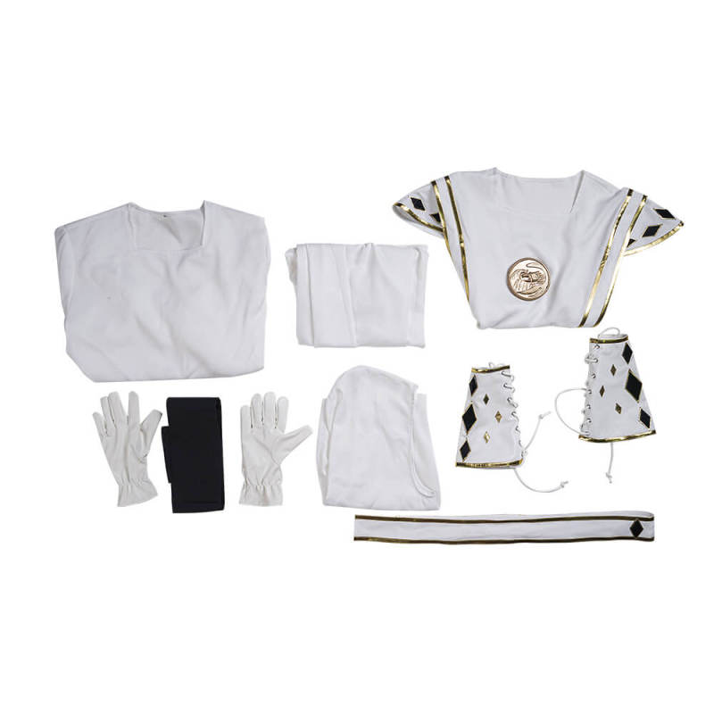 White Ninja Ranger Tommy Oliver Cosplay Costume Tommy Oliver-Power Rangers Hallowcos