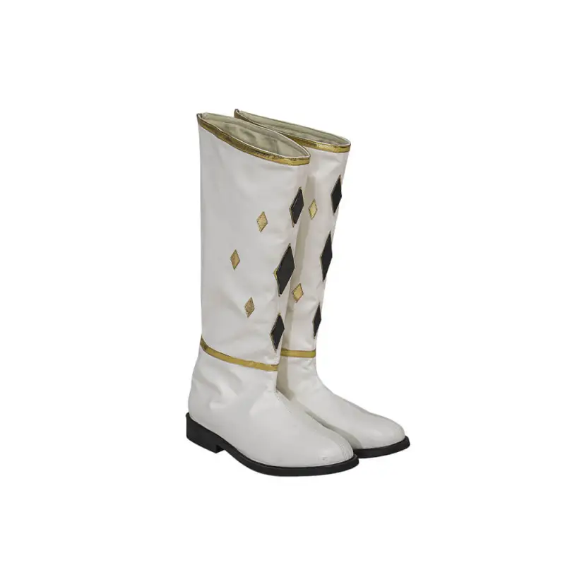 White Ninja Ranger Tommy Oliver Cosplay Boots-Mighty Morphin Power Rangers