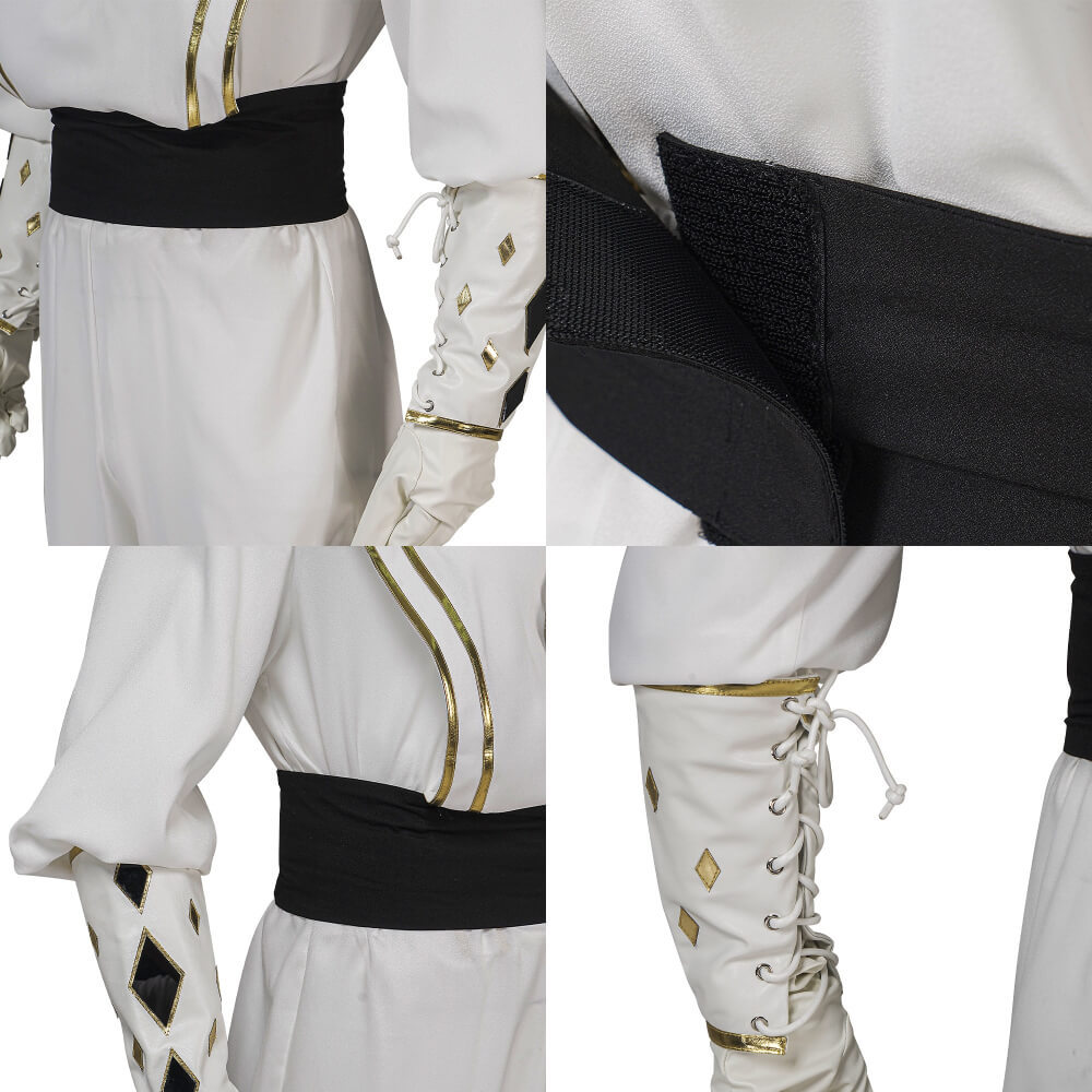 White Ninja Ranger Tommy Oliver Cosplay Costume Tommy Oliver-Power Rangers Hallowcos