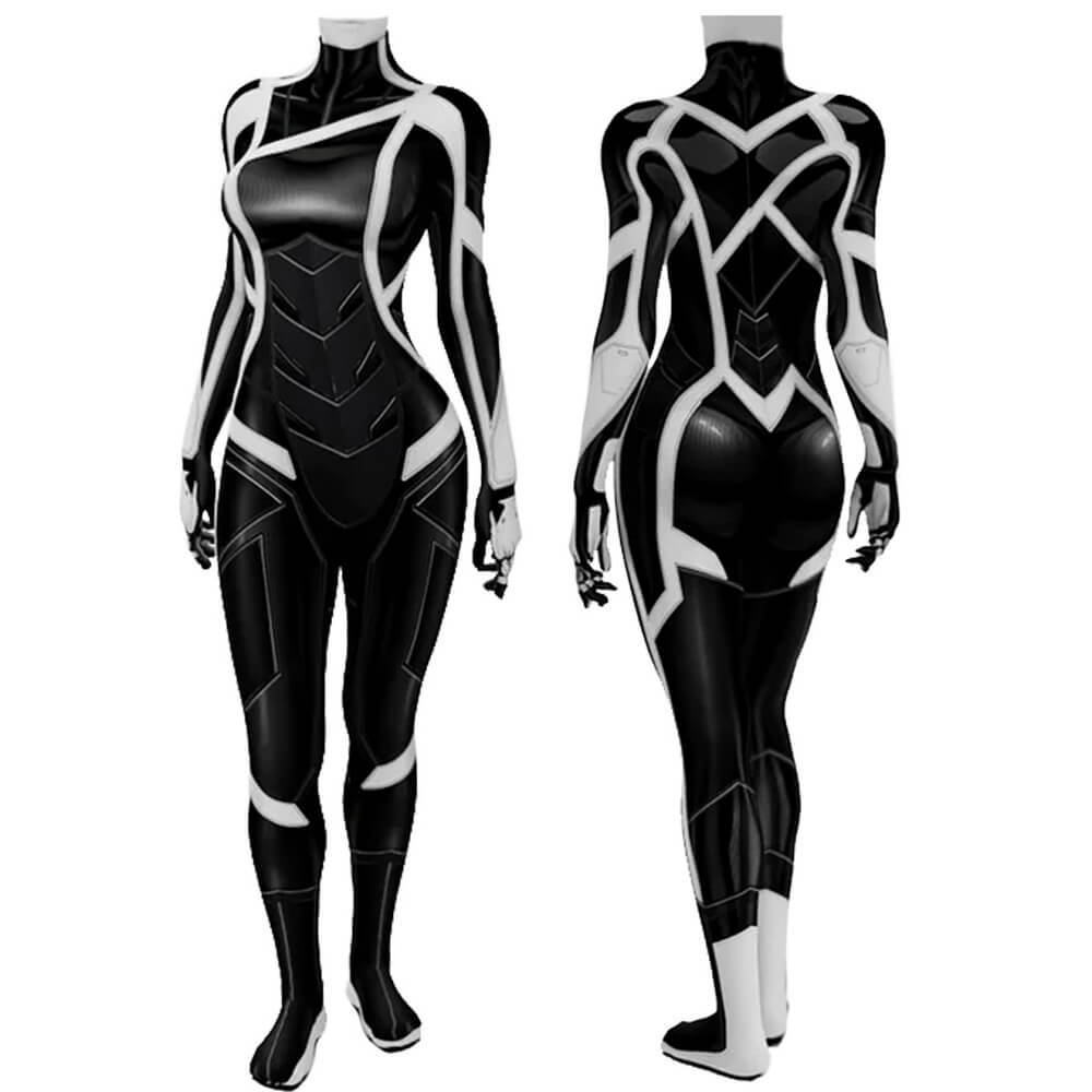 Spider-Man 2 Black Cat Bodysuit Cosplay Costume Adults Kids