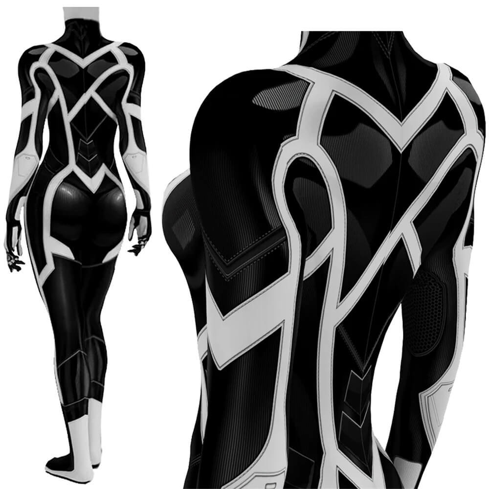 Spider-Man 2 Black Cat Bodysuit Cosplay Costume Adults Kids