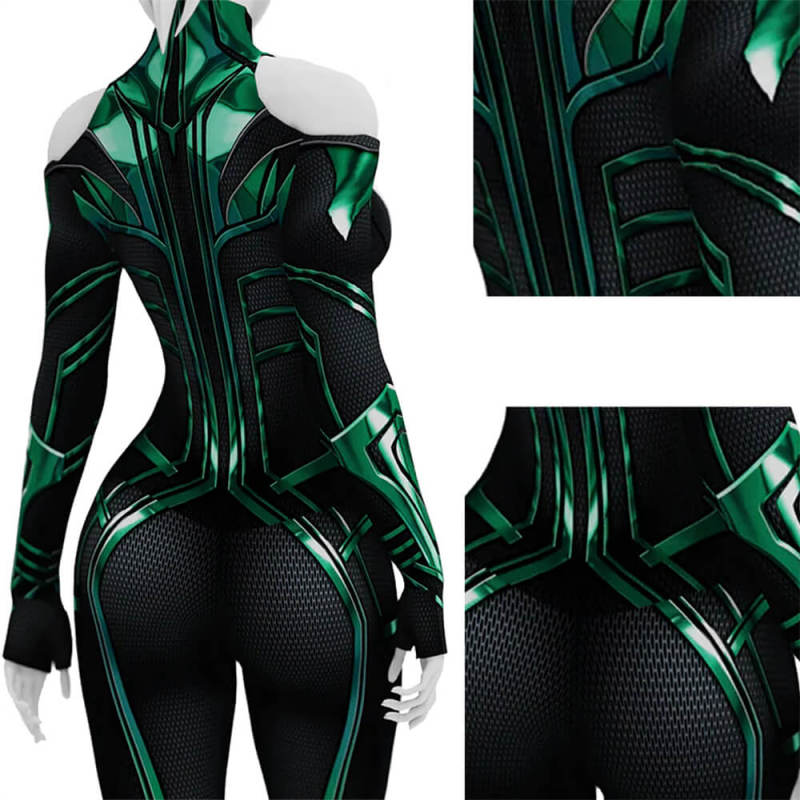 Thor: Ragnarok Hela Jumpsuit Cosplay Costume Adults Kids