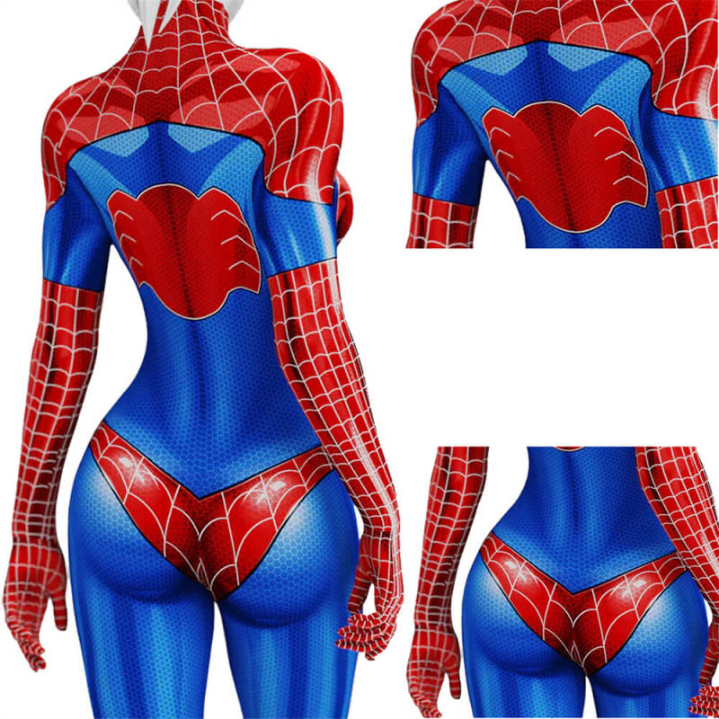 Spider-Woman Mary Jane Classic Suit Cosplay Costume Adults Kids