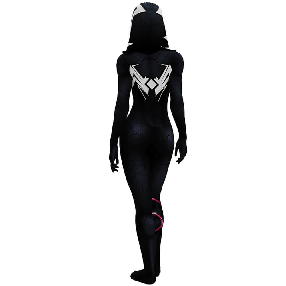 Spider Gwen Venom Symbiote Suit Cosplay Costume Adults Kids