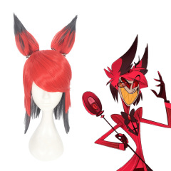 Hazbin Hotel Alastor Cosplay Wig Hallowcos