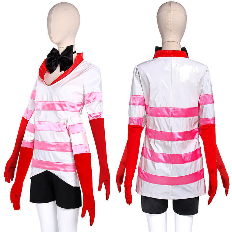 Hazbin Hotel Angel Dust Cosplay Costume Hallowcos