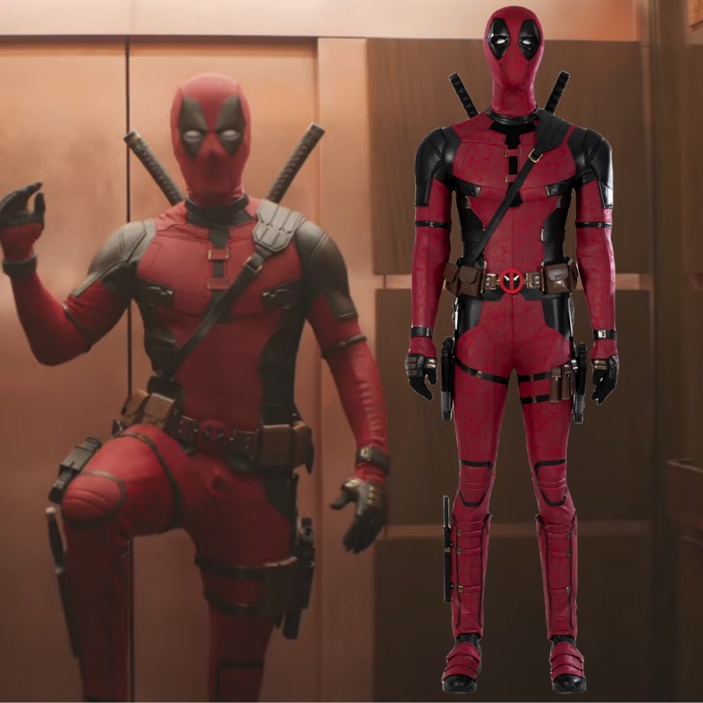 Deadpool 3 Wade Wilson Cosplay Costume Deluxe (Not include any knives & guns)