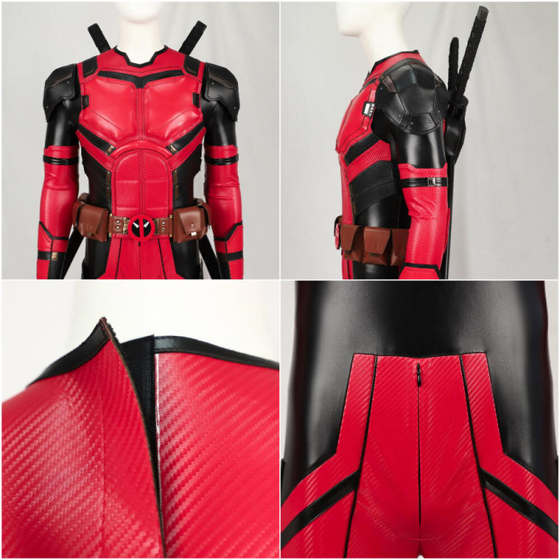 Deadpool & Wolverine Wade Wilson Cosplay Costume Deadpool 3 Hallowcos