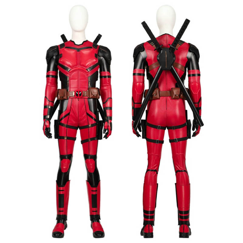 Deadpool & Wolverine Wade Wilson Cosplay Costume Deadpool 3 Hallowcos