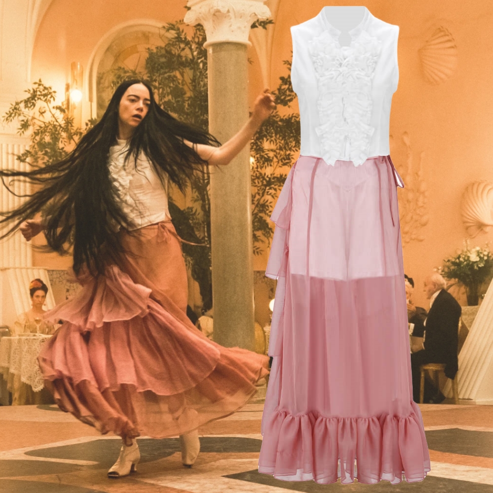 Hallowcos Poor Things Bella Baxter Costume Cosplay Dance Dress (Ready to Ship)