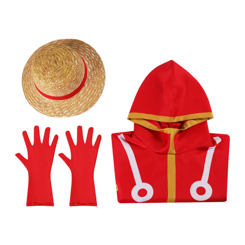 Monkey D. Luffy Egghead Arc Suit One Piece Cosplay Costume Hallowcos