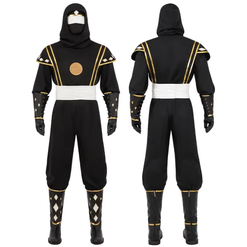 Black Ninja Ranger Cosplay Costume-Mighty Morphin Power Rangers