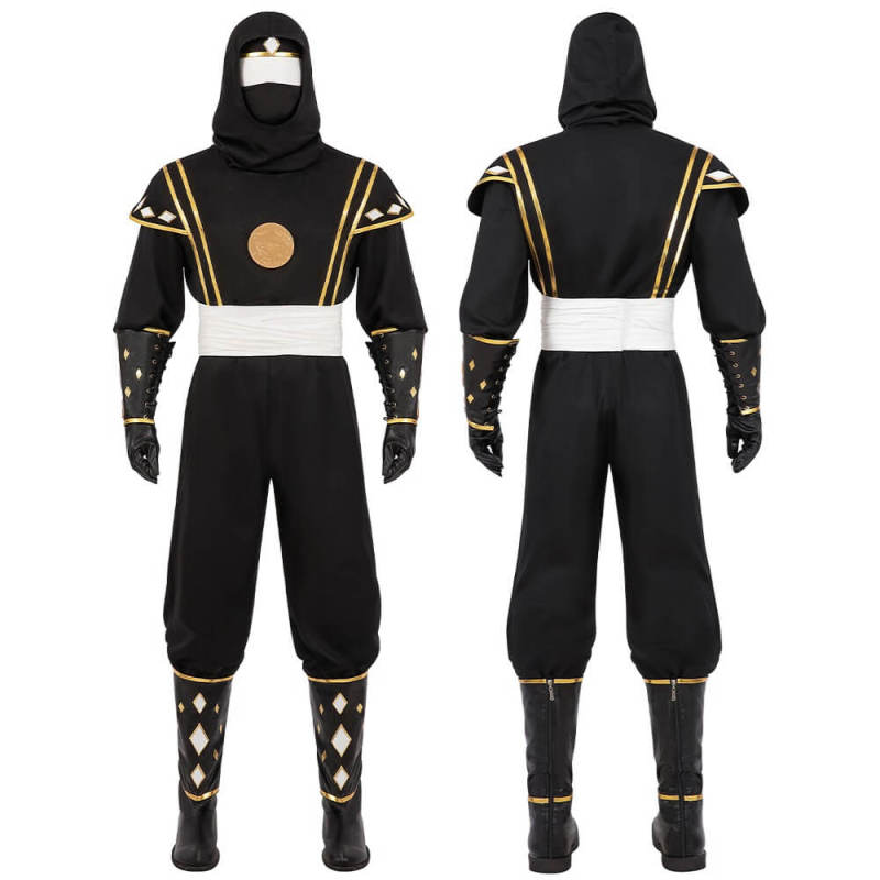 Black Ninja Ranger Cosplay Costume-Mighty Morphin Power Rangers