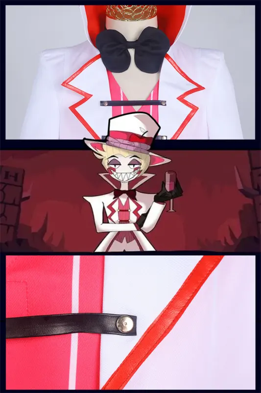 Hazbin Hotel Lucifer Morningstar Cosplay Costume Hallowcos