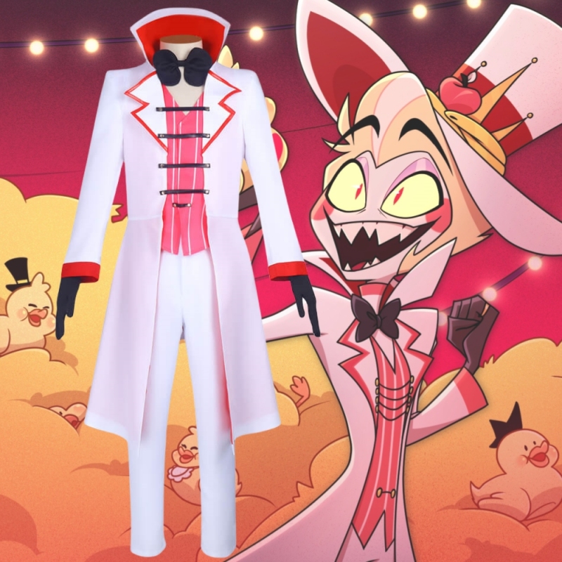 Hazbin Hotel Lucifer Morningstar Cosplay Costume Hallowcos