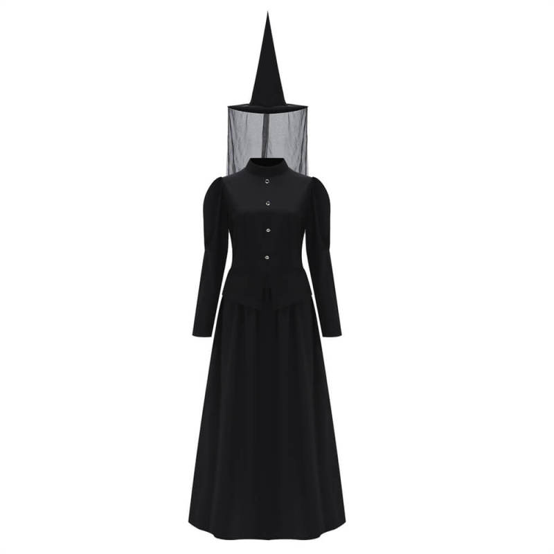 The Wizard of Oz Wicked Witch of the West Halloween Cosplay Costume Hallowcos