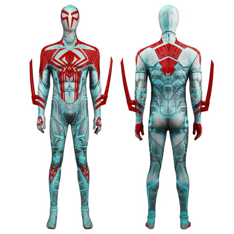Spiderman 2099 New Suit Across the Spider-Verse Cosplay Costume Hallowcos