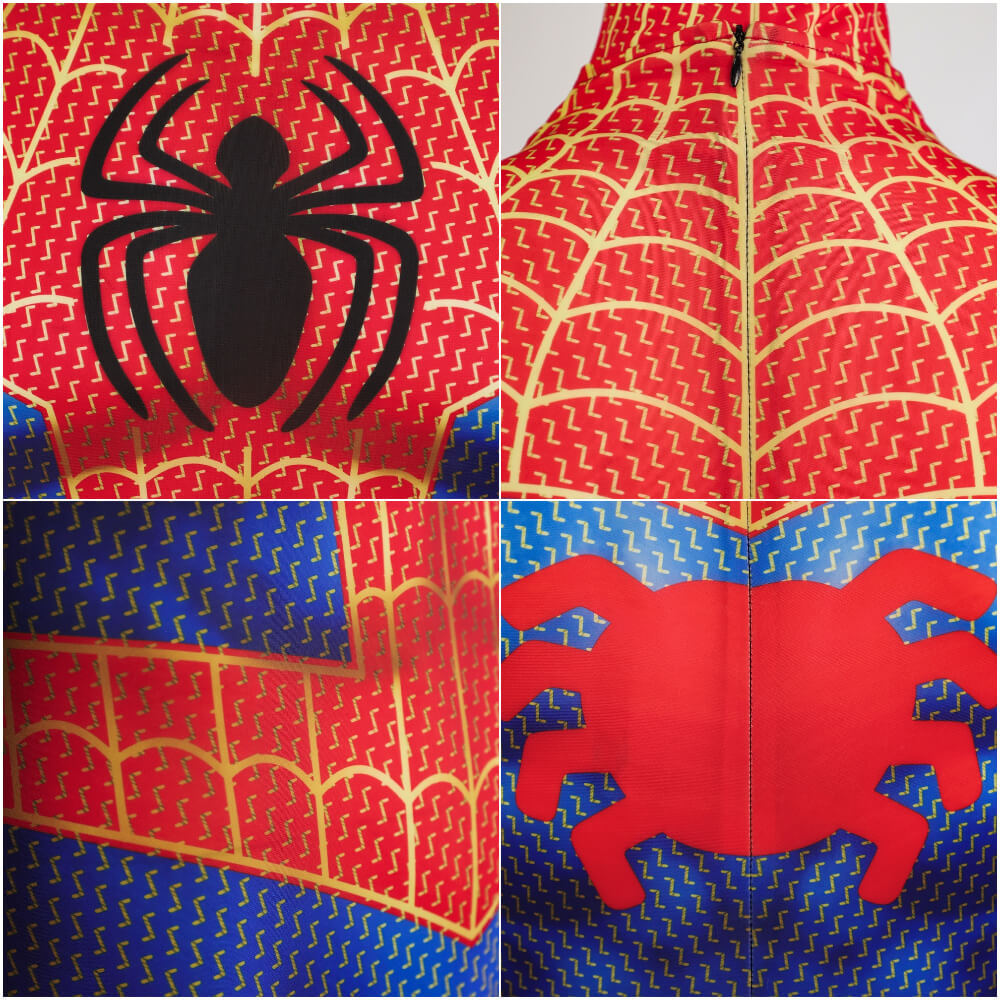 Across the Spider-Verse Peter Parker Spiderman Cosplay Costume Hallowcos