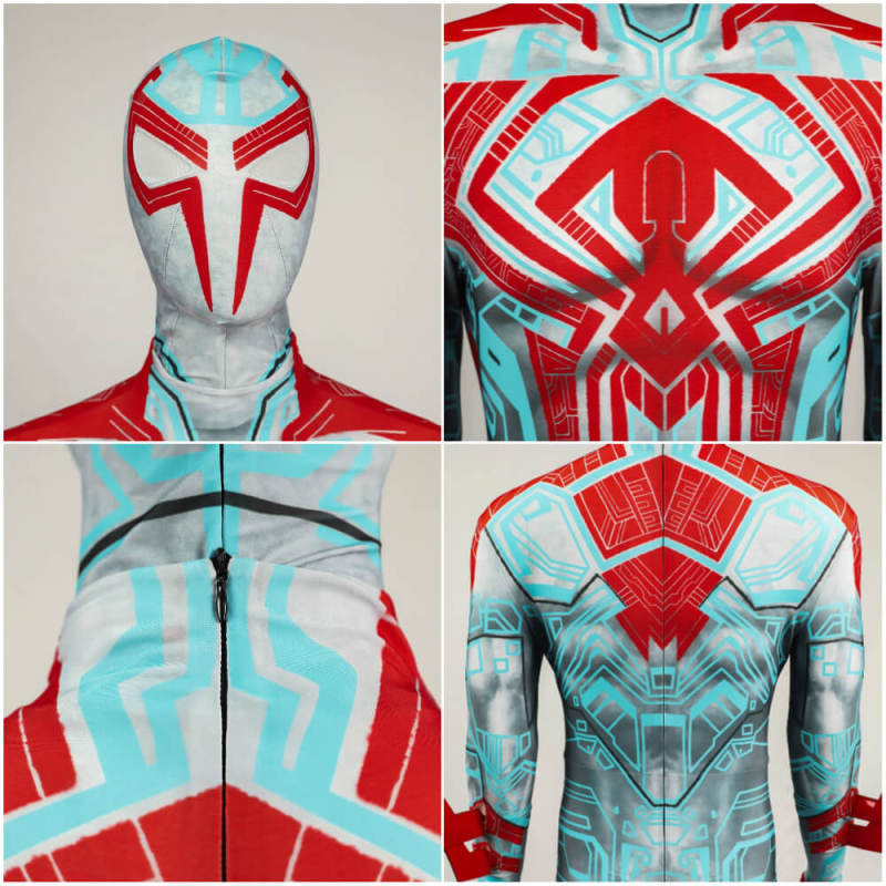 Spiderman 2099 New Suit Across the Spider-Verse Cosplay Costume Hallowcos