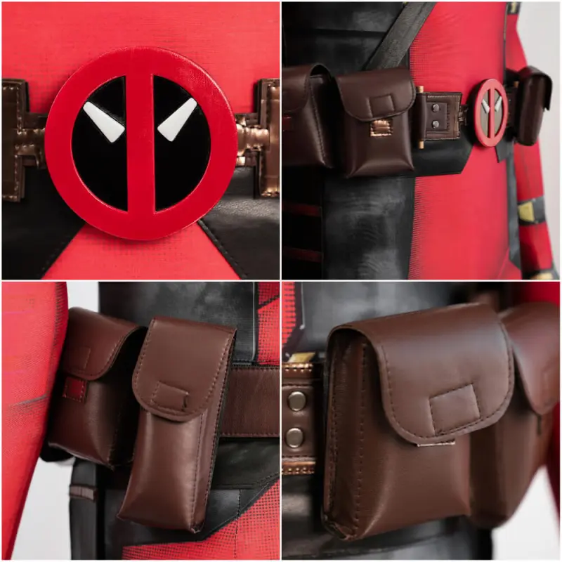 Deadpool 3 Cosplay Costume Spandex Printed Deadpool & Wolverine Wade Wilson Hallowcos