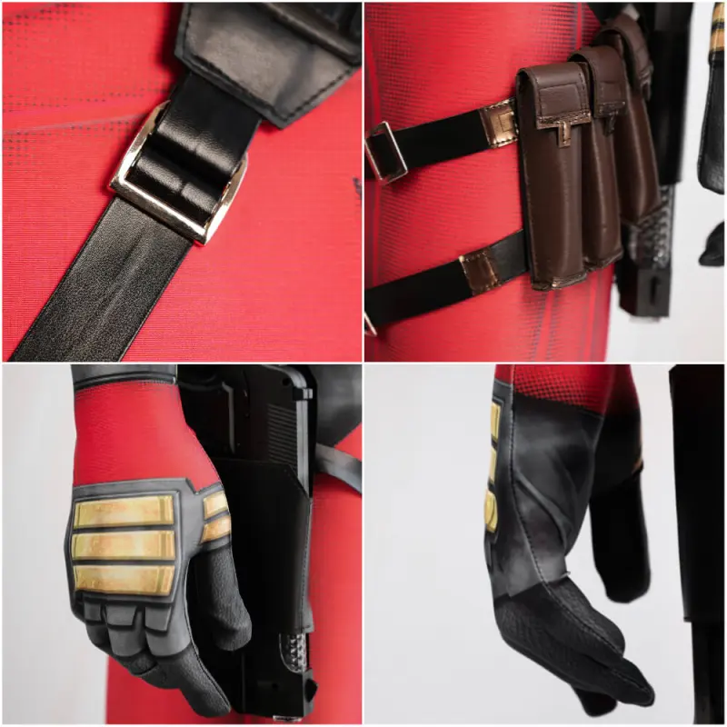 Deadpool 3 Cosplay Costume Spandex Printed Deadpool & Wolverine Wade Wilson Hallowcos