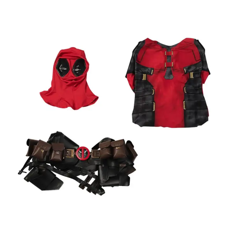 Deadpool 3 Cosplay Costume Spandex Printed Deadpool & Wolverine Wade Wilson Hallowcos