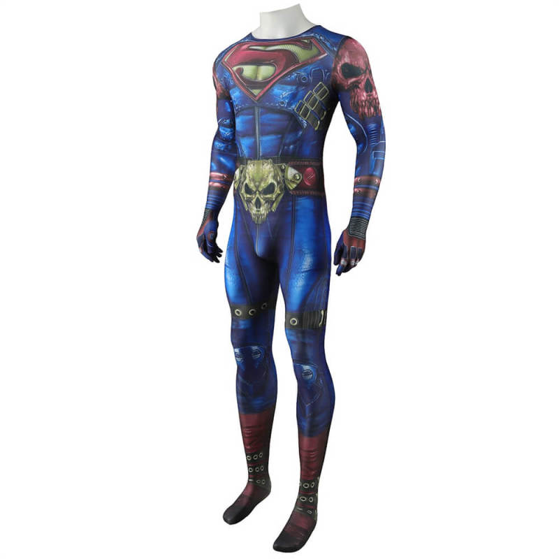 Dark Nights Metal Superman Cosplay Costume Adults Kids