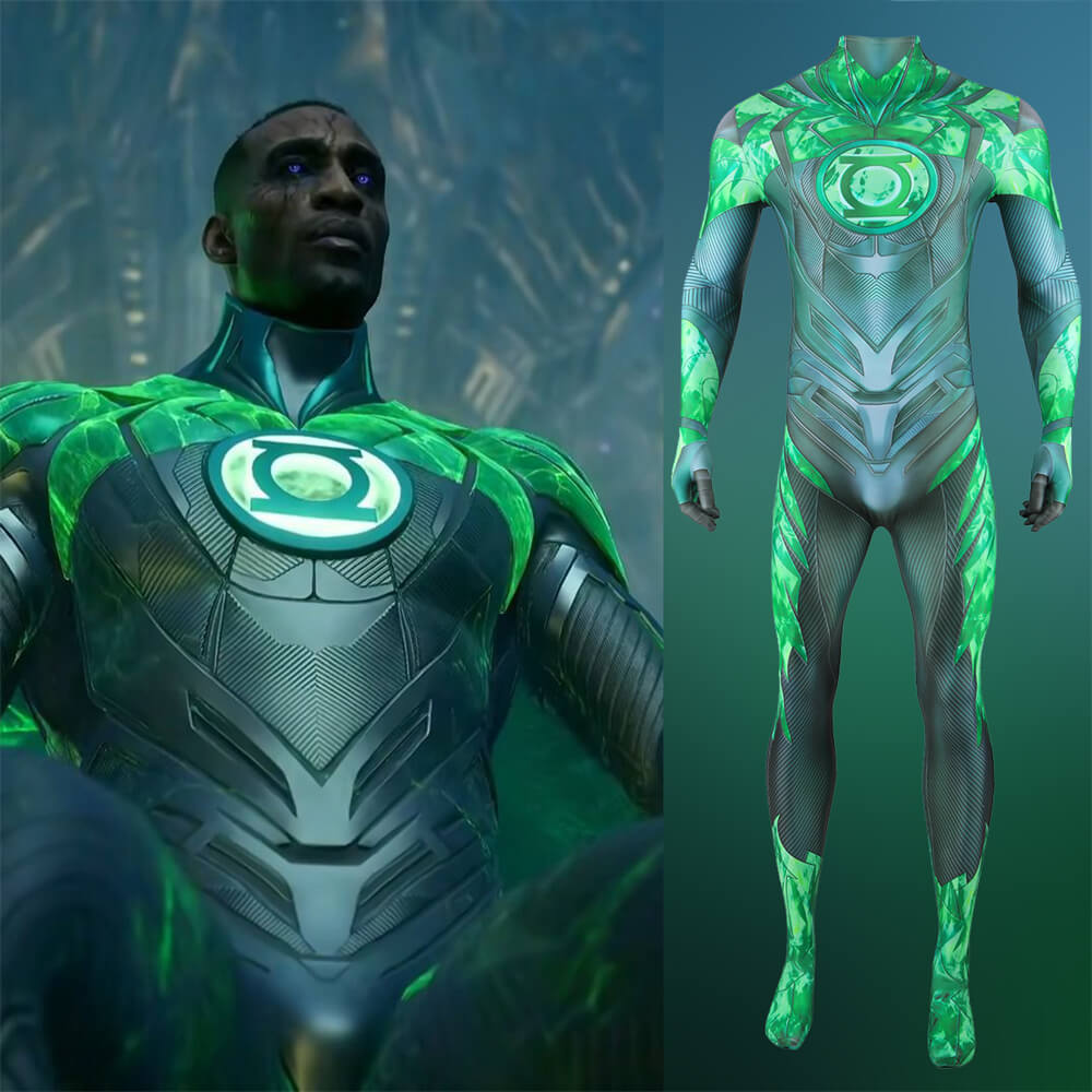 Green Lantern Cosplay Costume-Suicide Squad: Kill the Justice League Hallowcos