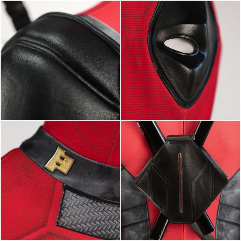 Deadpool 3 Cosplay Costume Spandex Printed Deadpool & Wolverine Wade Wilson Hallowcos