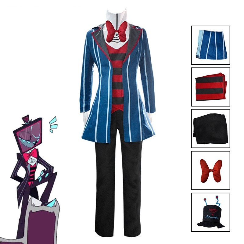 Hazbin Hotel Vox Cosplay Costume Hallowcos