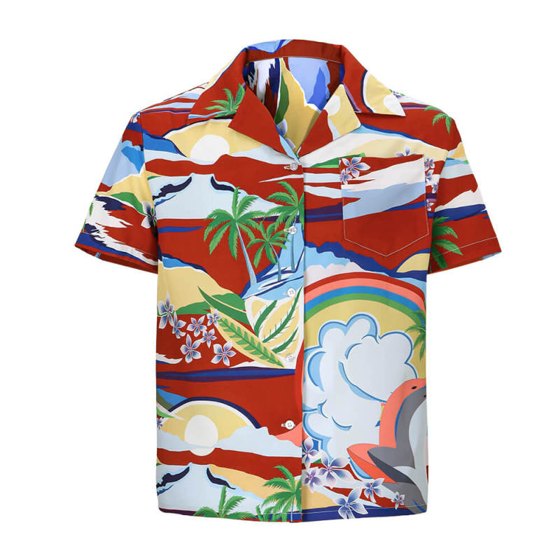 Argylle 2024 Wyatt Hawaiian T-Shirt Cosplay Costume Hallowcos