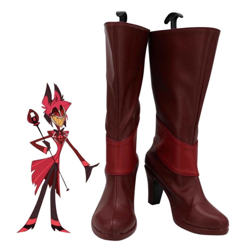 Hazbin Hotel Alastor The Radio Demon Cosplay Boots Hallowcos