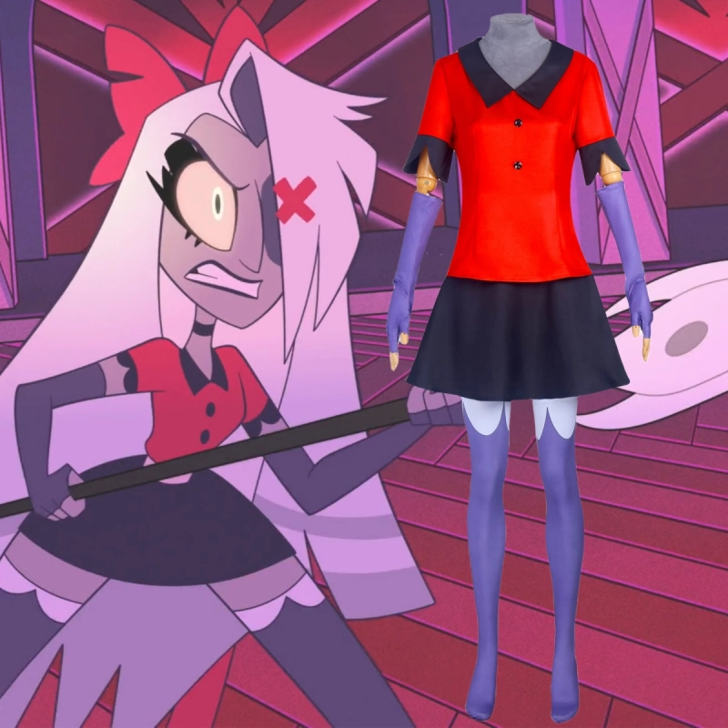 Hazbin Hotel Vaggie Cosplay Costume Hallowcos
