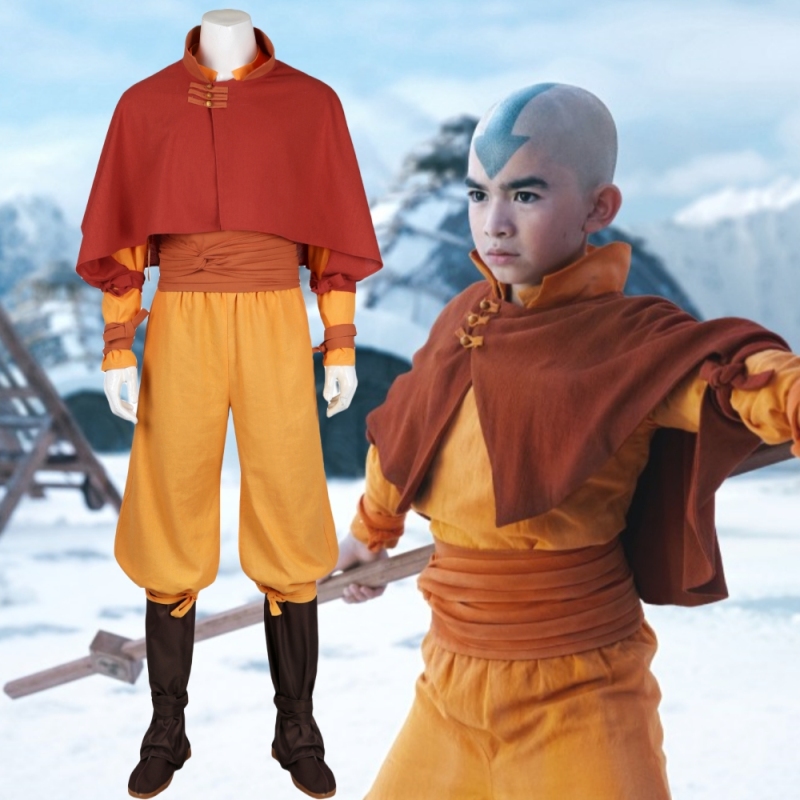 Avatar: The Last Airbender Aang Cosplay Costume Hallowcos