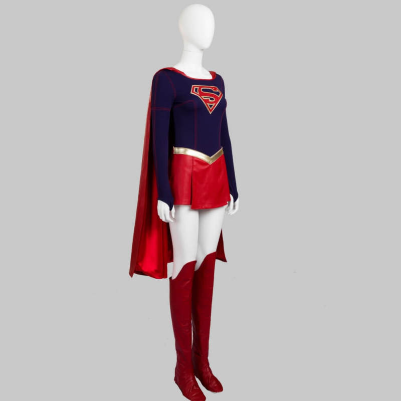 Supergirl Kara Zor-El Cosplay Costume Hallowcos